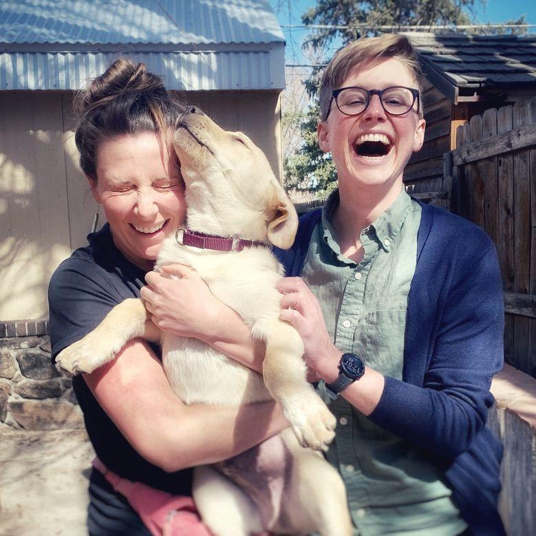 We lost a blonde boi, but then we adopted a blonde boi! Happy Gotcha Day, Milton, March 15, 2022