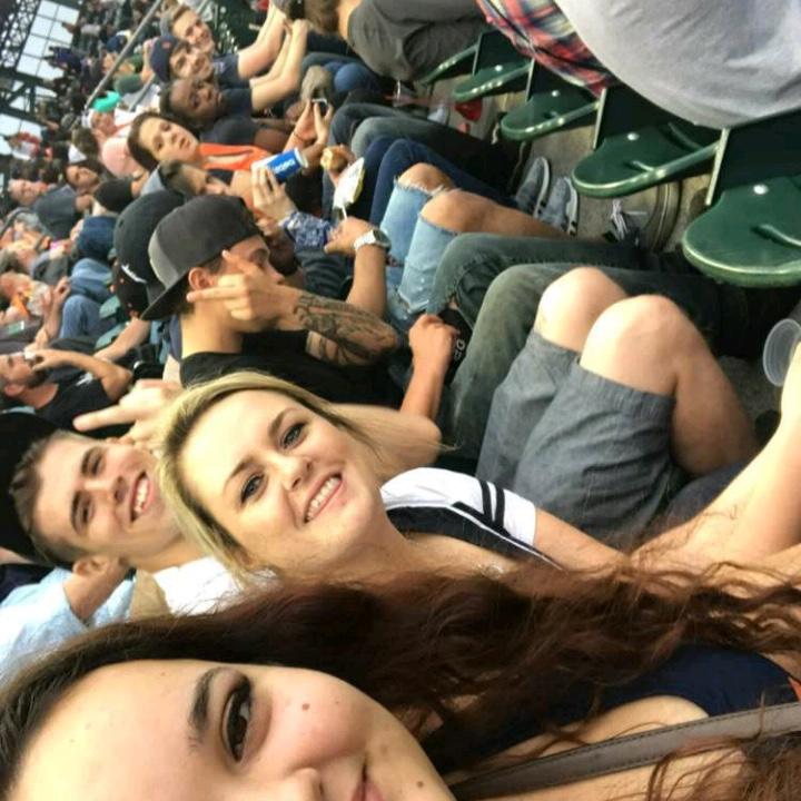 Our first photo together. Before we even liked each other 😂