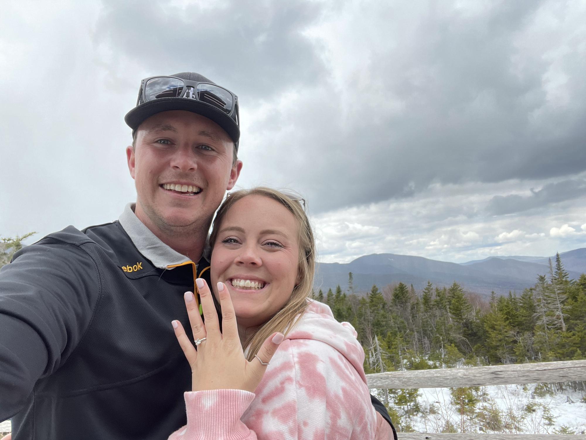 4.19.21 - When Derek proposed on the Kangamangus Highway in New Hampshire!