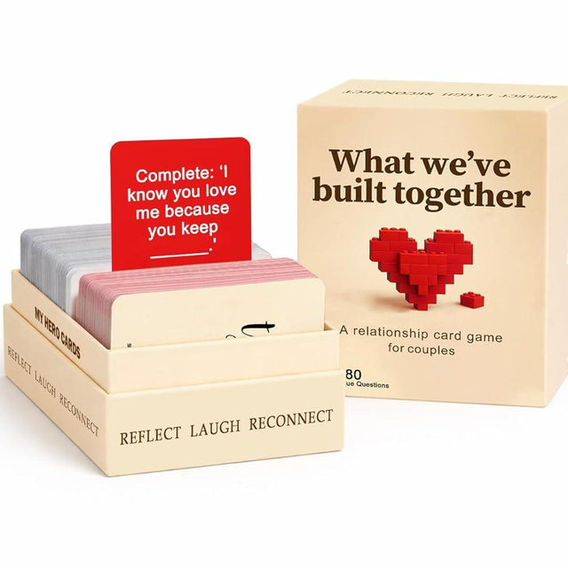 What We Have Built Together - Fun and Romantic Conversation Starter Cards, Games for Adults, Best Date Night Ideas, Anniversaries and Valentine's Day Gift, Prompts for Deeper Connection