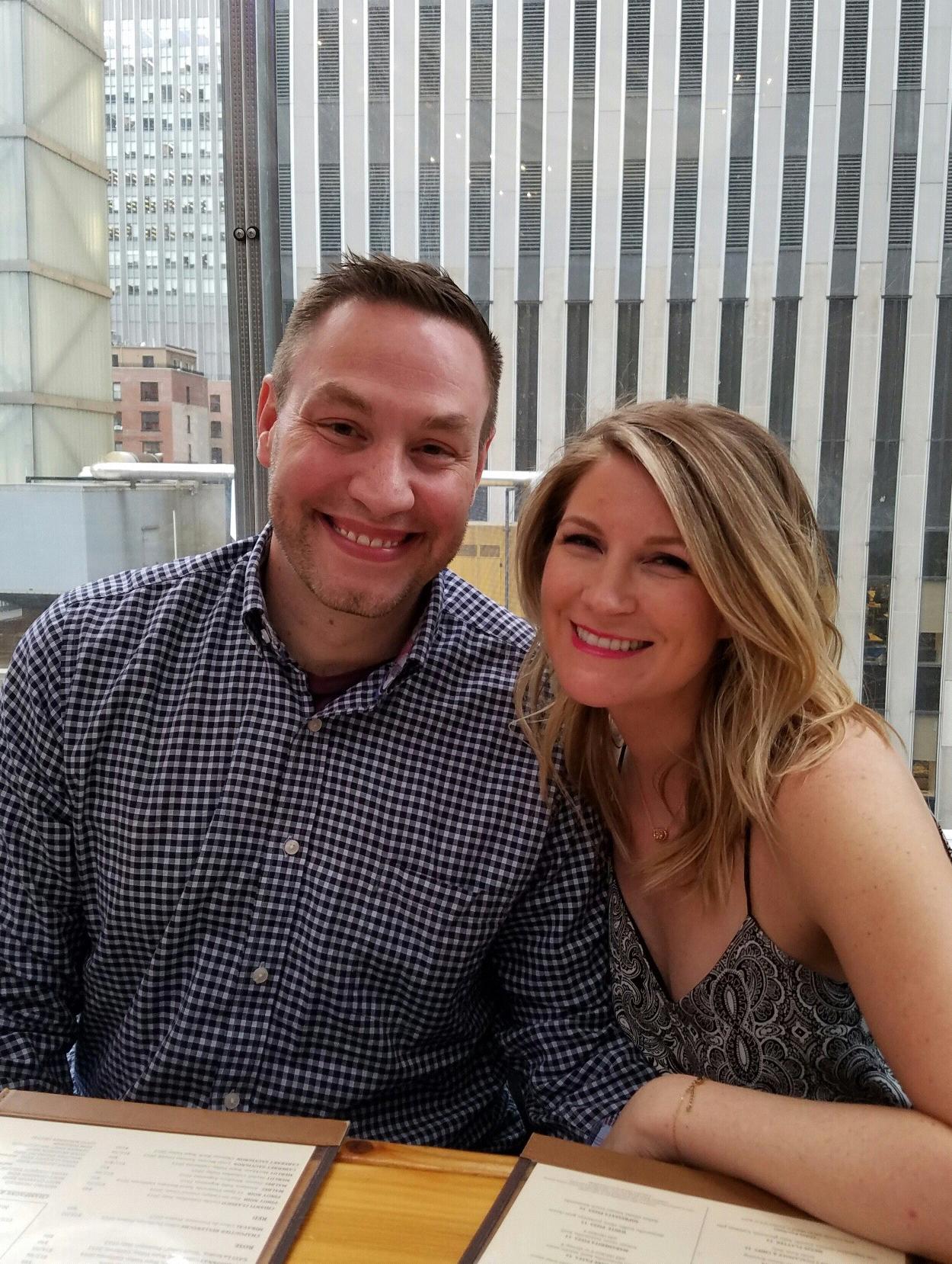 Dinner with my parents in NYC before seeing a show