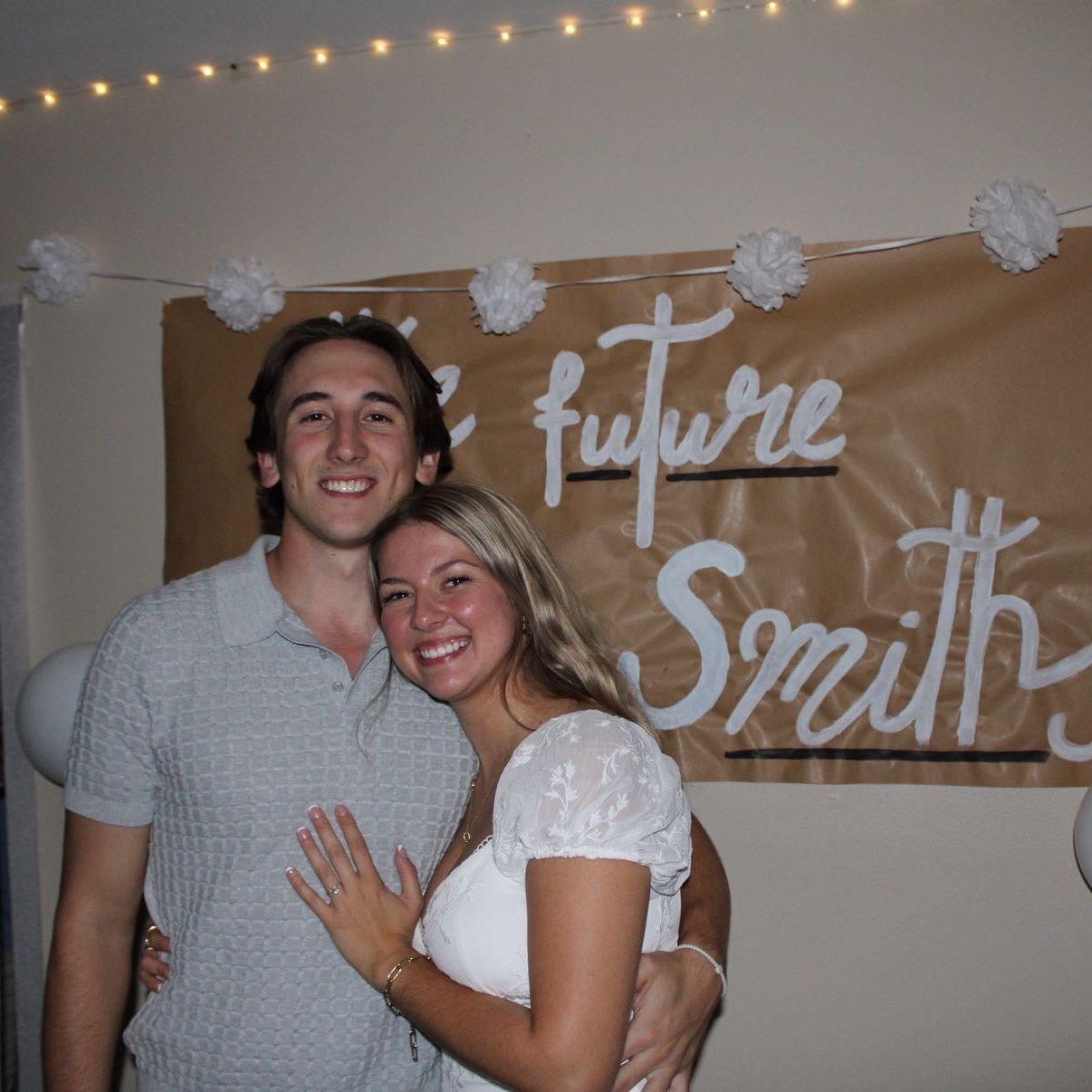 Our friends planned us an engagement party to celebrate!