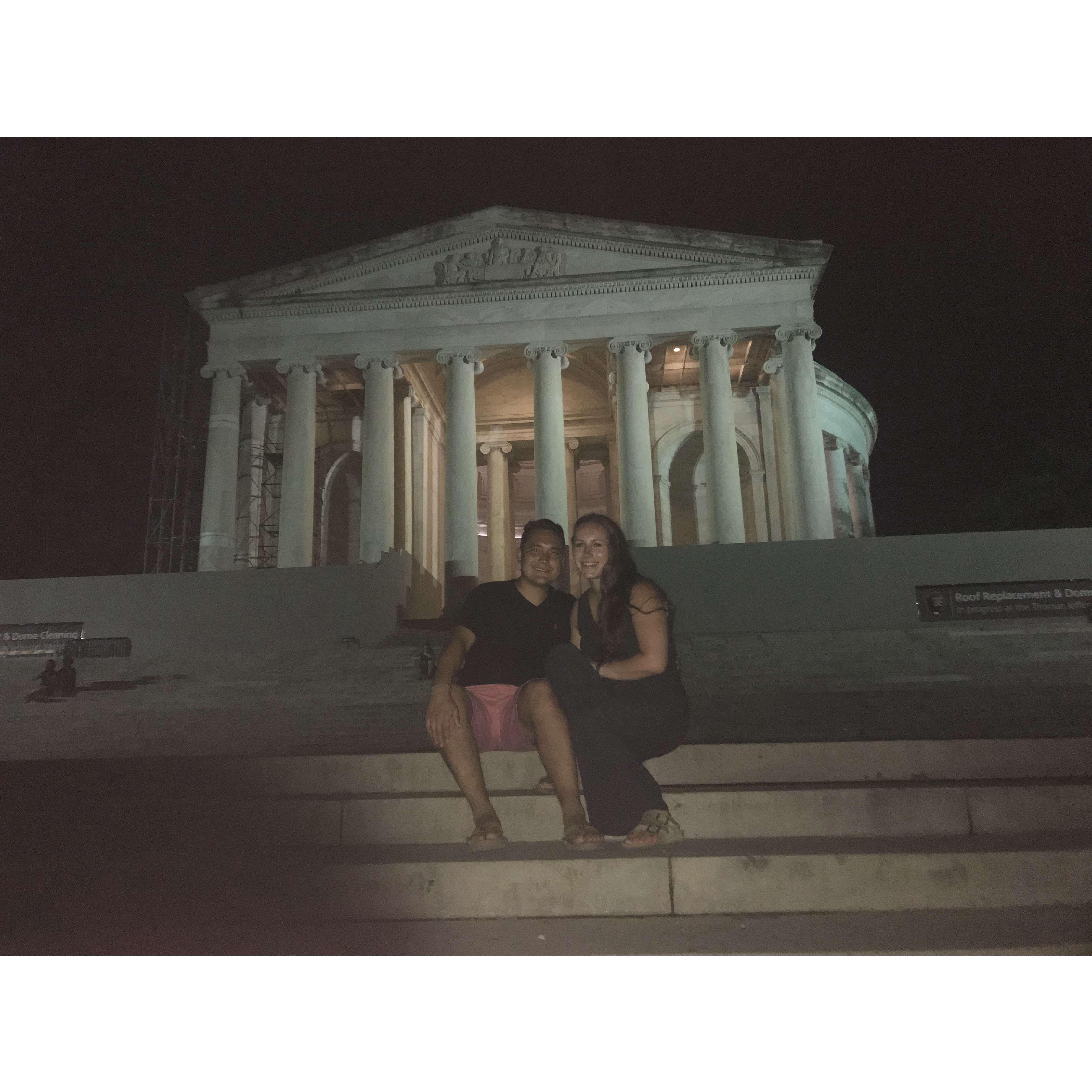 Late night monument touring