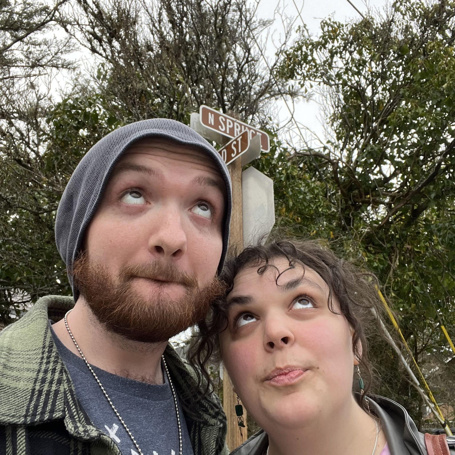 The apartment building we live in is called Spruce and we ran into this sign when we were visiting Canon Beach together.