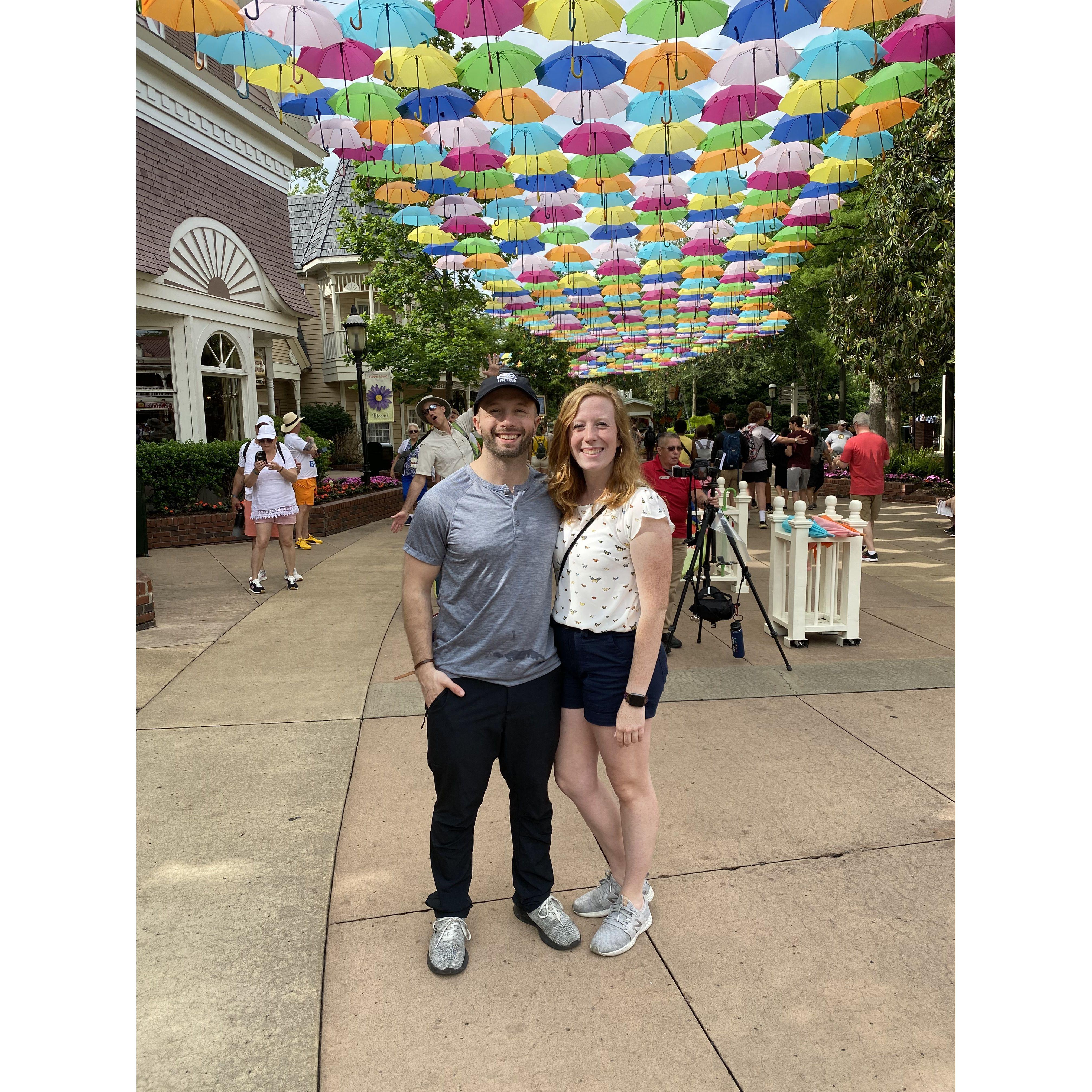 Charles' first trip to Dollywood with Sierra's tribe.