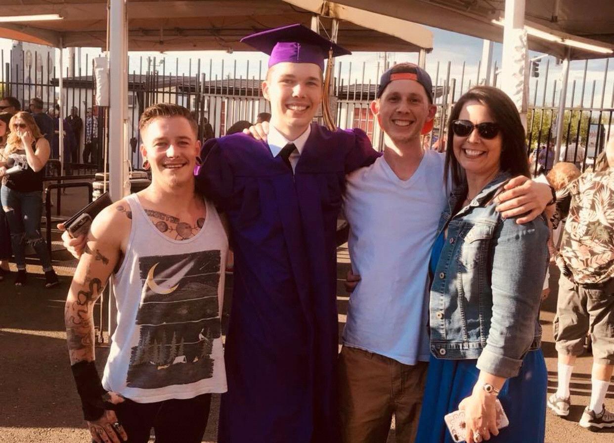 Cody and his brothers Dana and Carter, along with his other mother Sara!