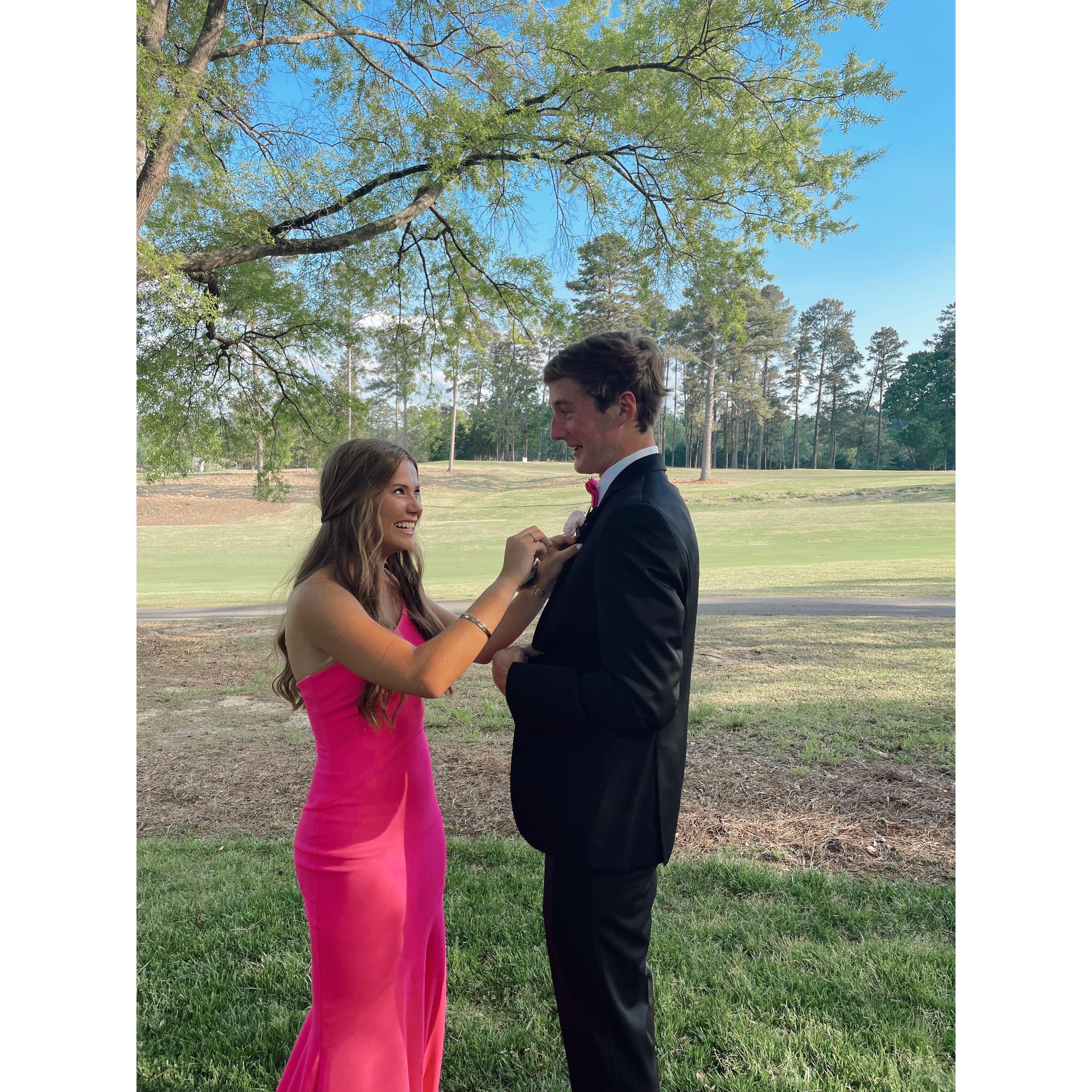 Senior prom! The night we started dating!