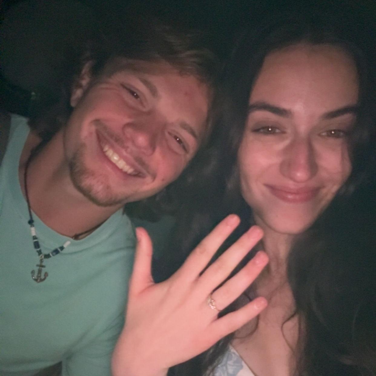 Our first selfie engaged:)