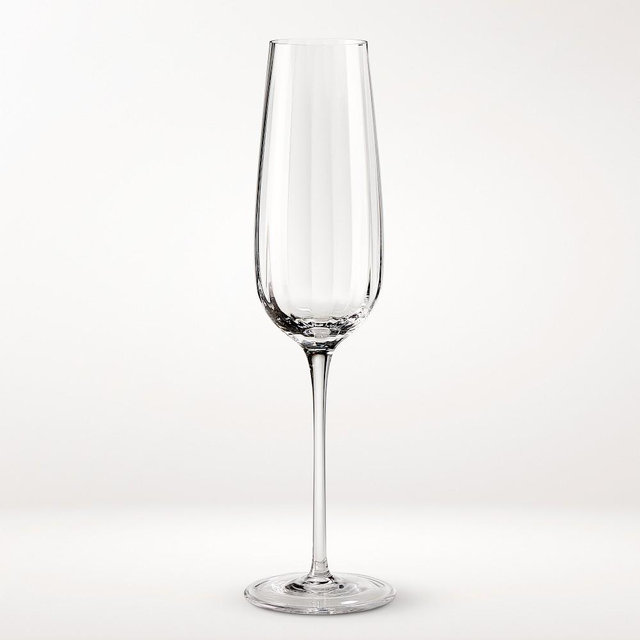 Williams Sonoma Reserve Optic Champagne Flutes, Set of 2
