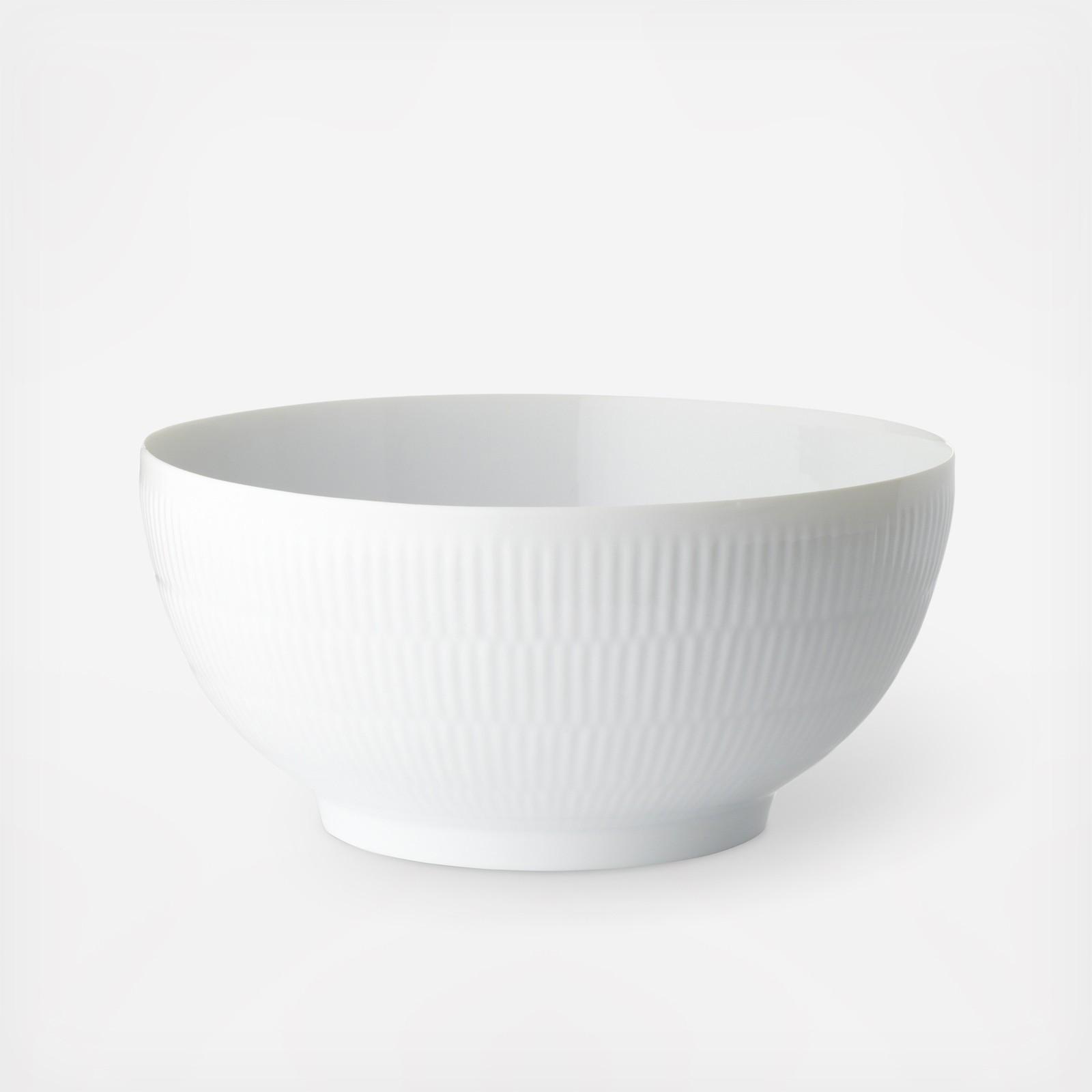 Royal Copenhagen, White Fluted Salad Bowl Zola