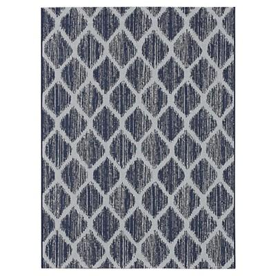 8'x10' Outdoor Rug - Brushed Diamond Blue - Threshold™