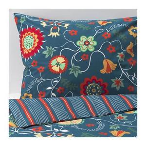 ROSENRIPS				Duvet cover and pillowcase(s), blue patterned