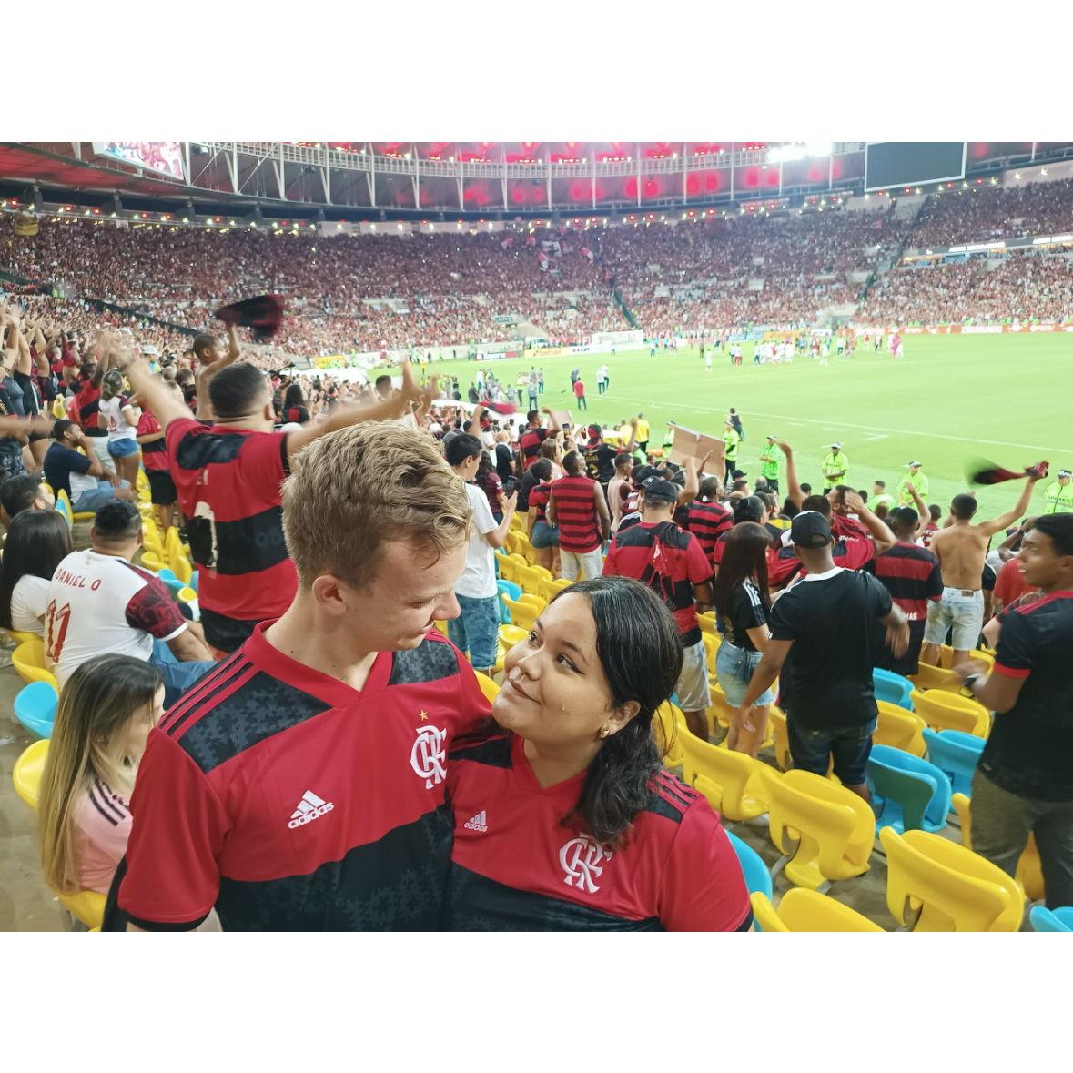 Bas’ first time at Maracanã./ Primeira vez do Bas no Maracanã.