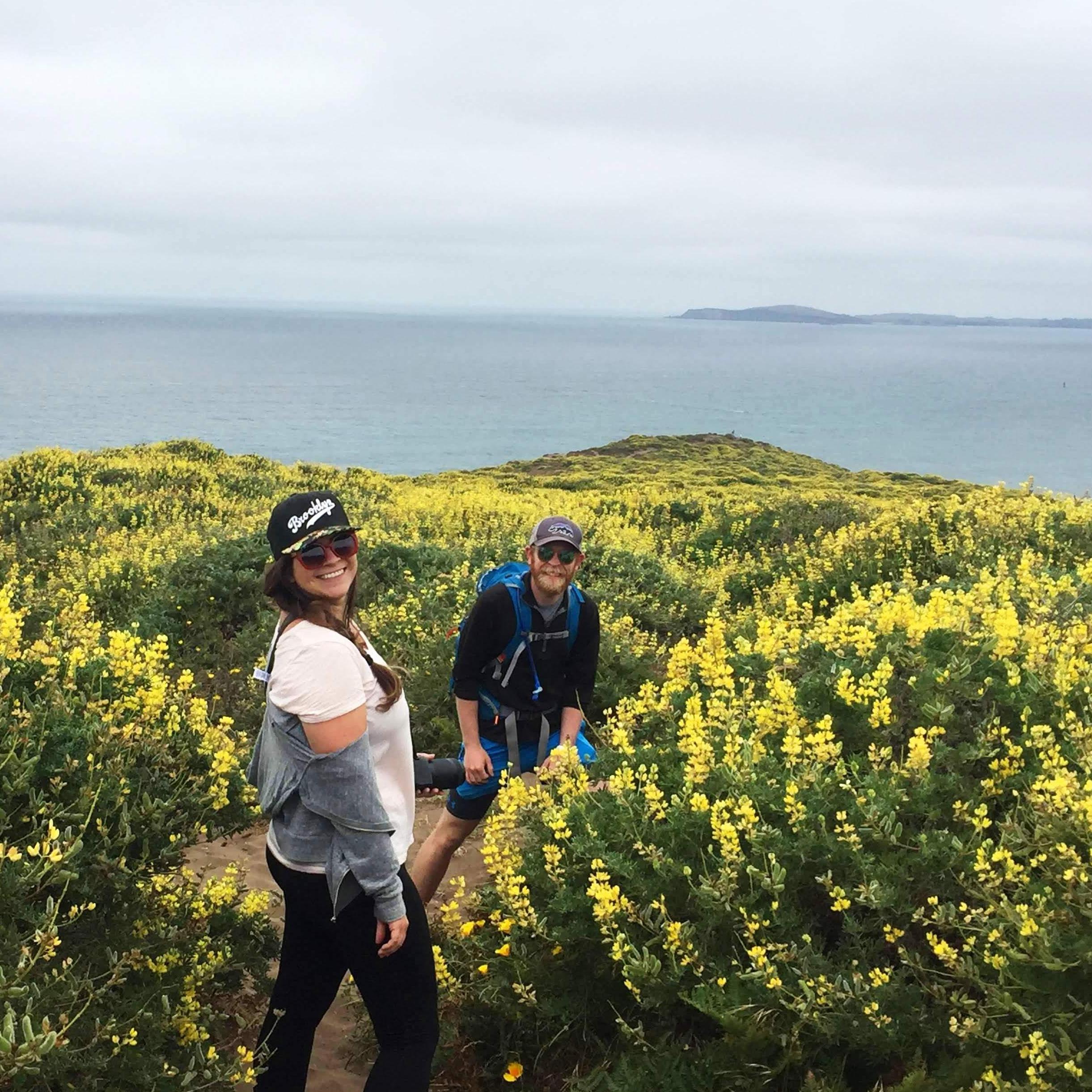 Overcome with wild flowers out on Point Reyes