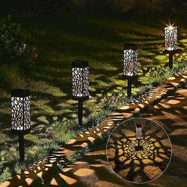 MAGGIFT Solar Powered LED Garden Lights, Solar Path Lights Outdoor, Automatic Led Halloween Christmas Decorative Landscape Lighting for Patio, Yard and Garden