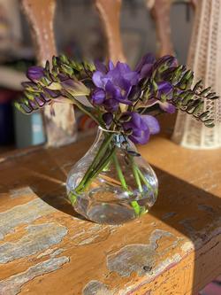 Etched Stars Mini Bud Vase