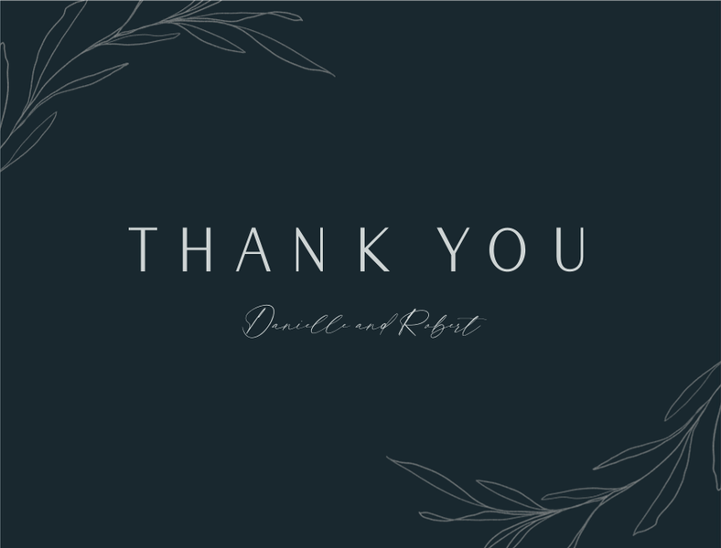 Avila Classic | White | Zola Thank You Cards