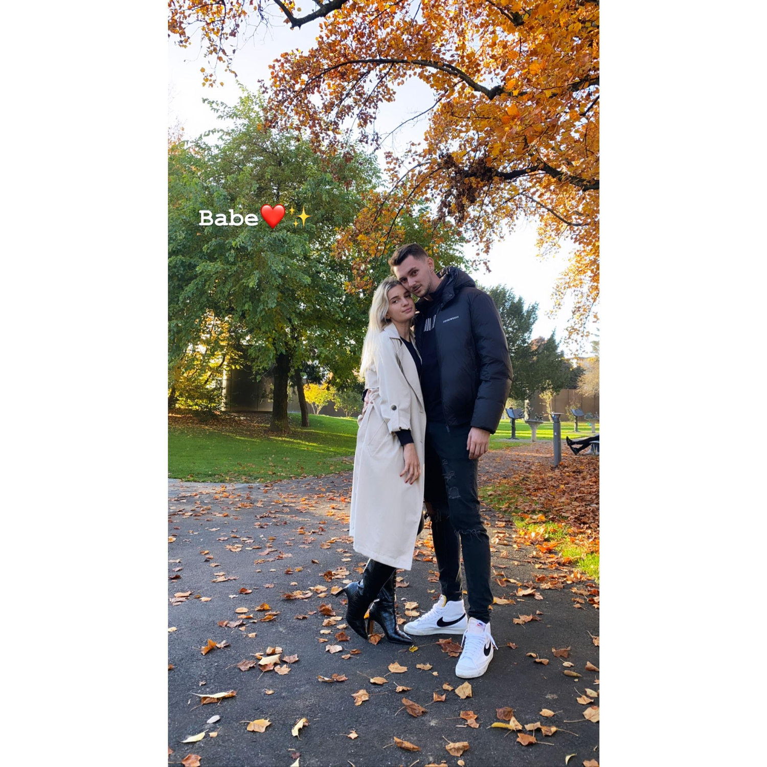 First time we said I love you and took this photo by a stranger.. haha