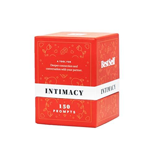 Intimacy Deck by BestSelf - 150 Engaging Conversation Starters for Couples to Strengthen Their Relationship, Romance, Trust, Openness and Vulnerability - Best Couple Card Game for Romantic Gift