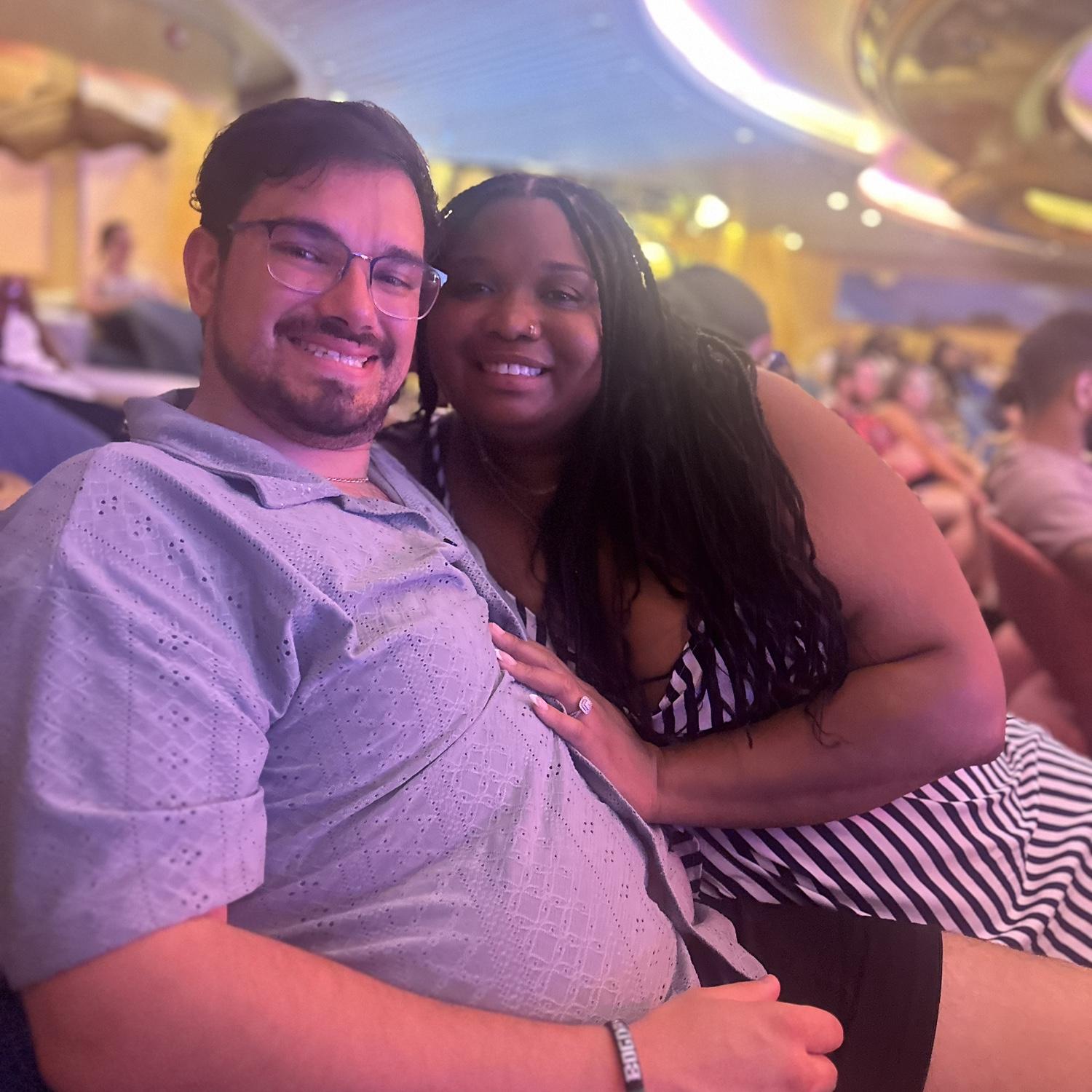 Triple date night on our first cruise together. 🚢