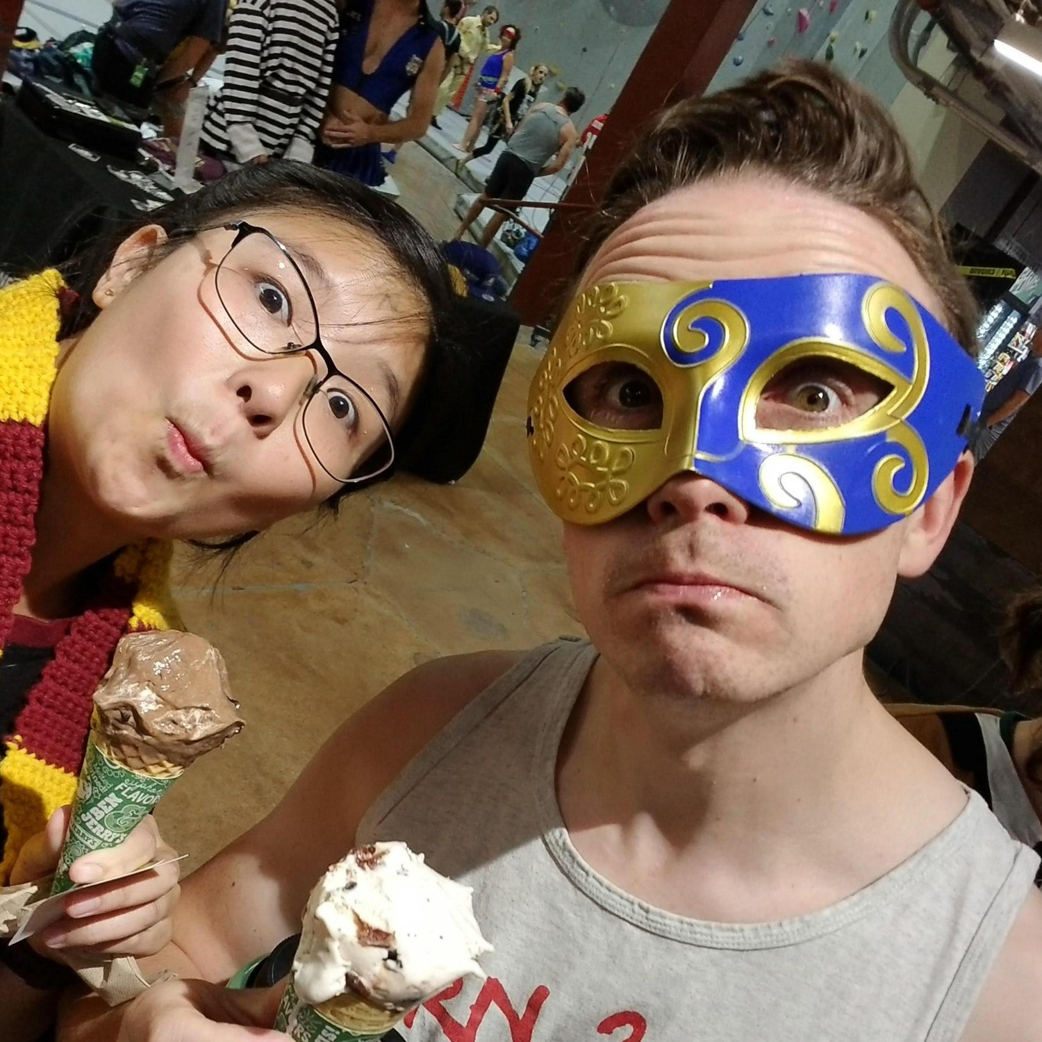 Halloween fun at the climbing gym!