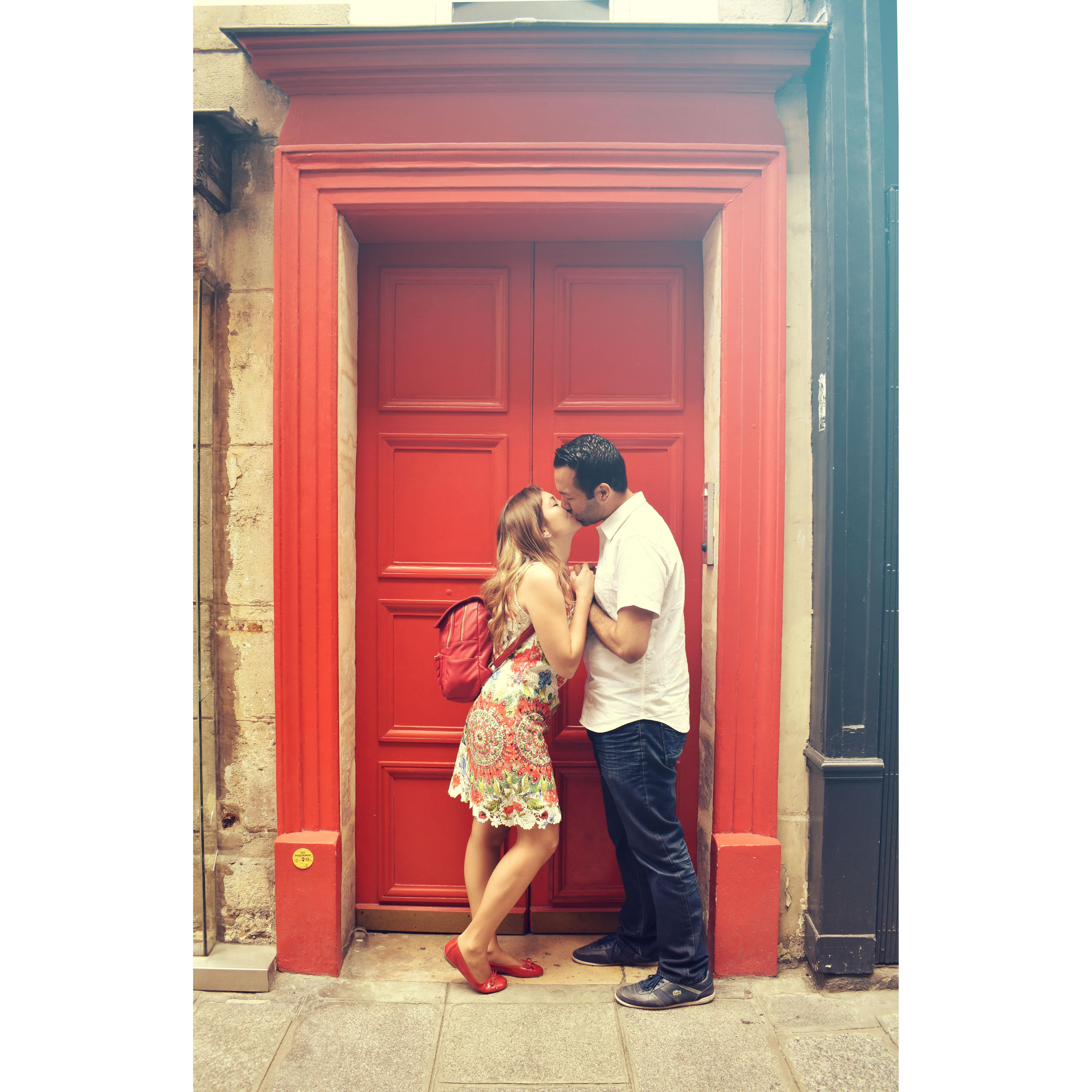 We started dating at fête de la musique (21st June 2014).