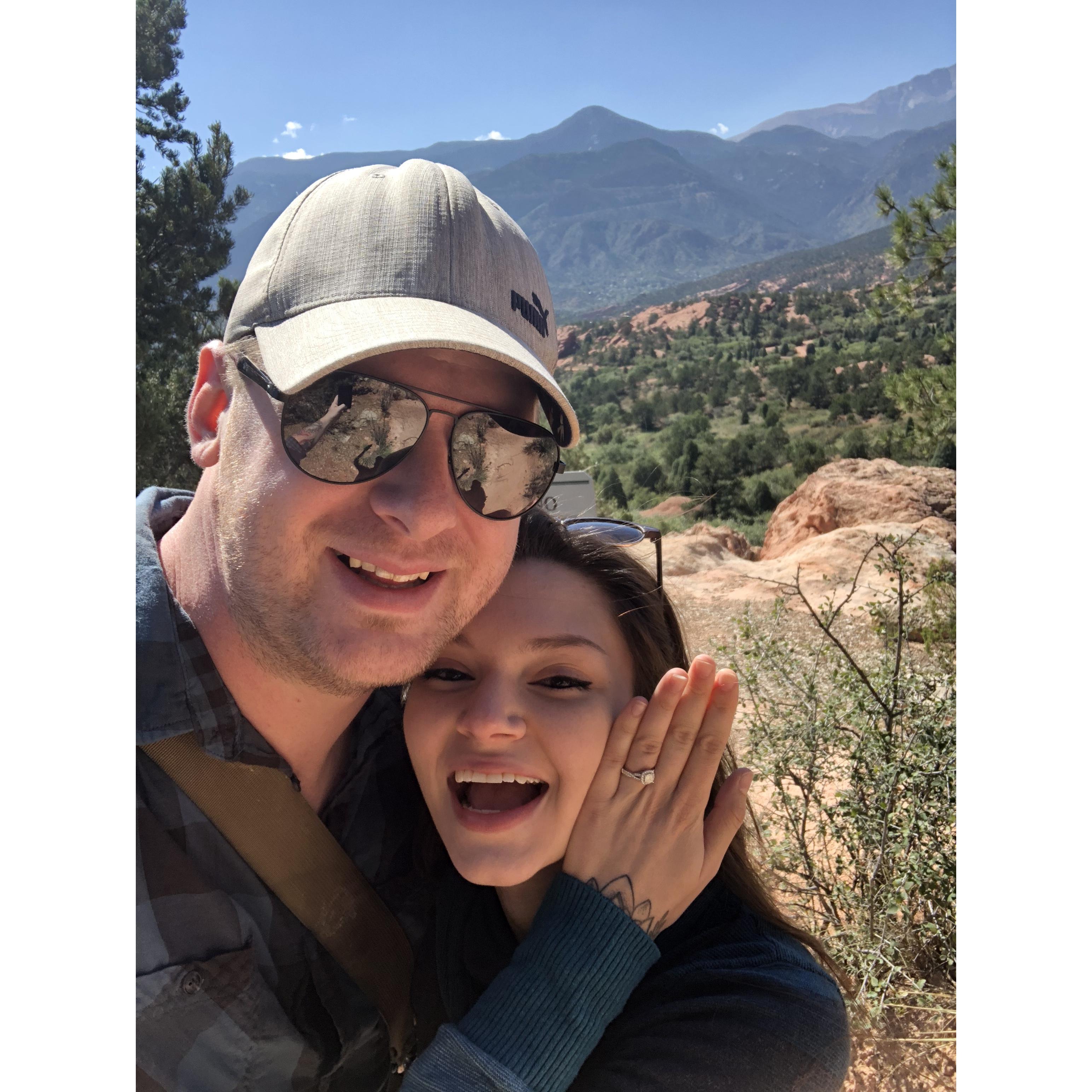 She said yes at The Garden of the Gods!