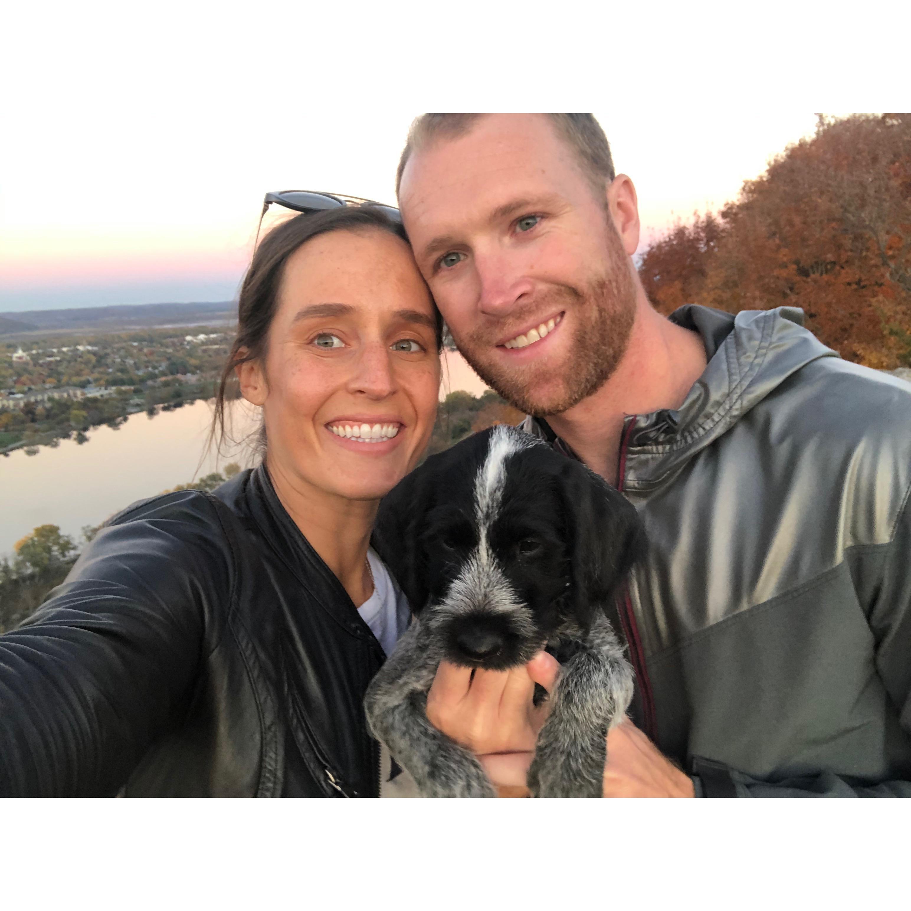The first day we got Stella and stopped in Winona, MN!