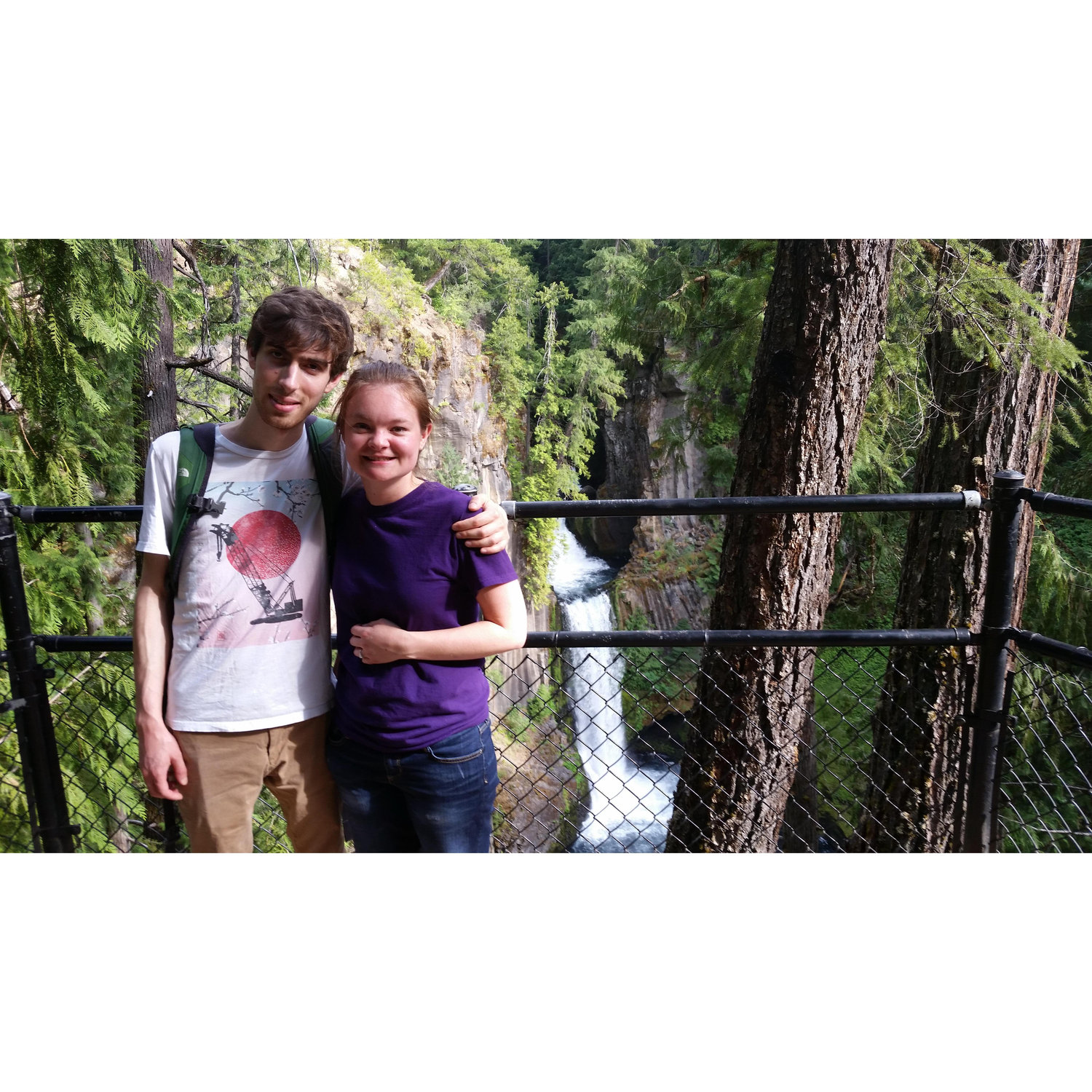 A nice lady took our picture right after our engagement!
