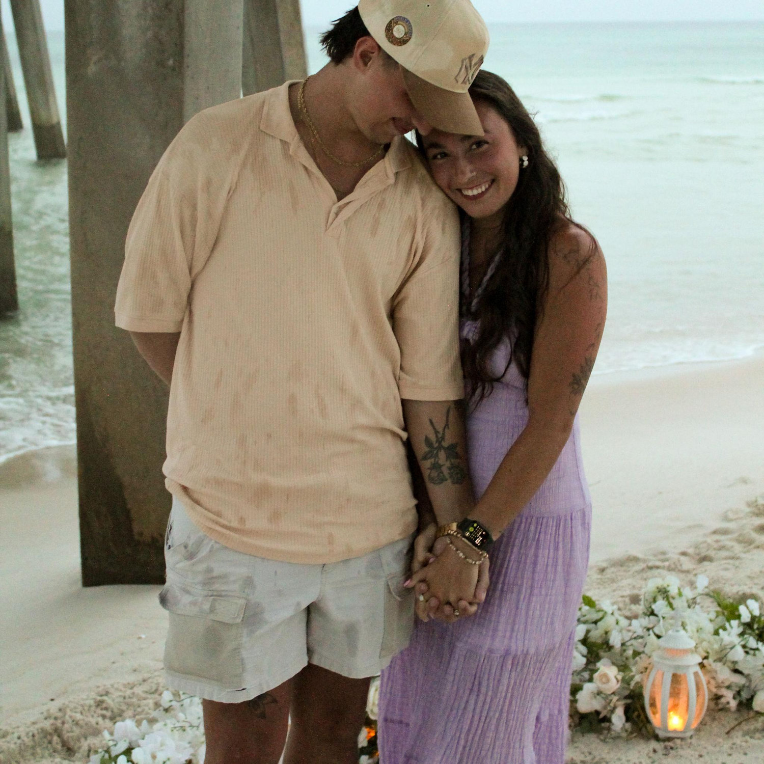 Lance propossed while we were on a beach trip with our friends. It was the best day ever.... until September 26th!