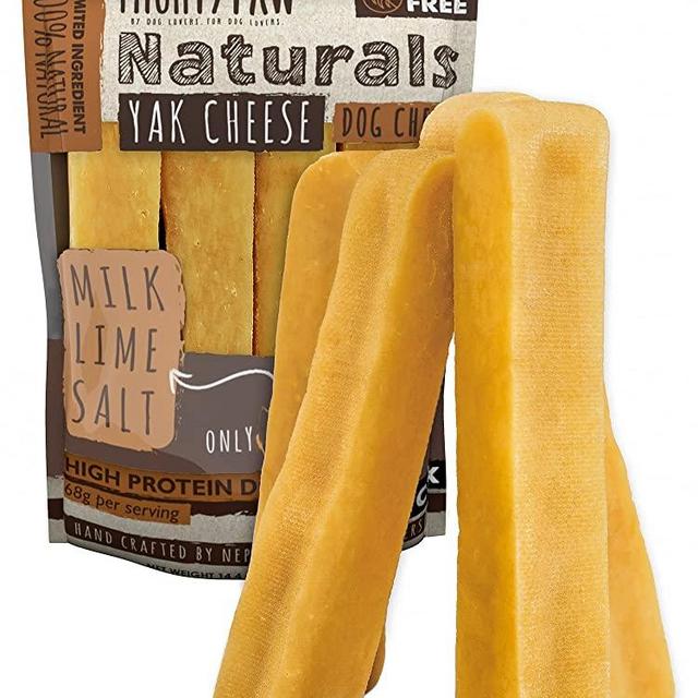 Mighty Paw Yak Cheese Chews for Dogs | All-Natural Long Lasting Pet Treats. Odorless and Great for Oral Health. Limited-Ingredient Himalayan Chews for Puppies & Power-Chewers