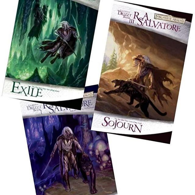 Forgotten Realms The Dark Elf Trilogy: Book 1: Homeland , Book 2: Exile , Book 3:Sojourn (Forgotten Realms, The Dark Elf Trilogy)