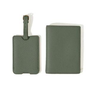 Passport Cover + Luggage Tag Set | Moss