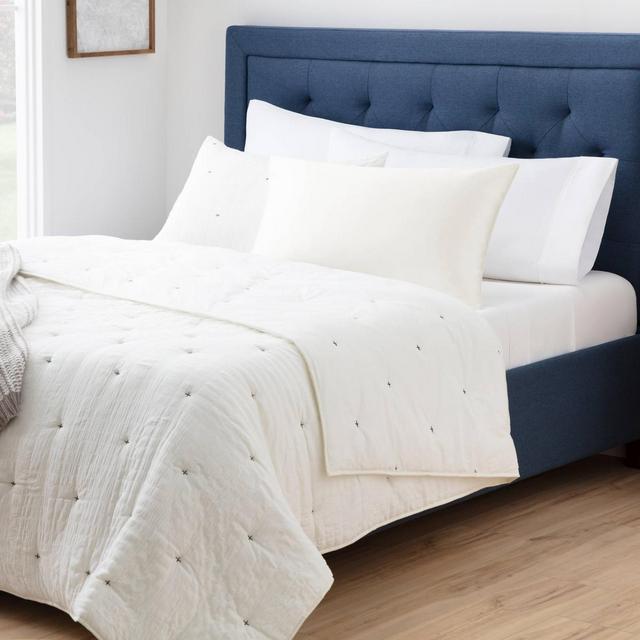 Standard Silk Pillowcase Ivory - Brookside