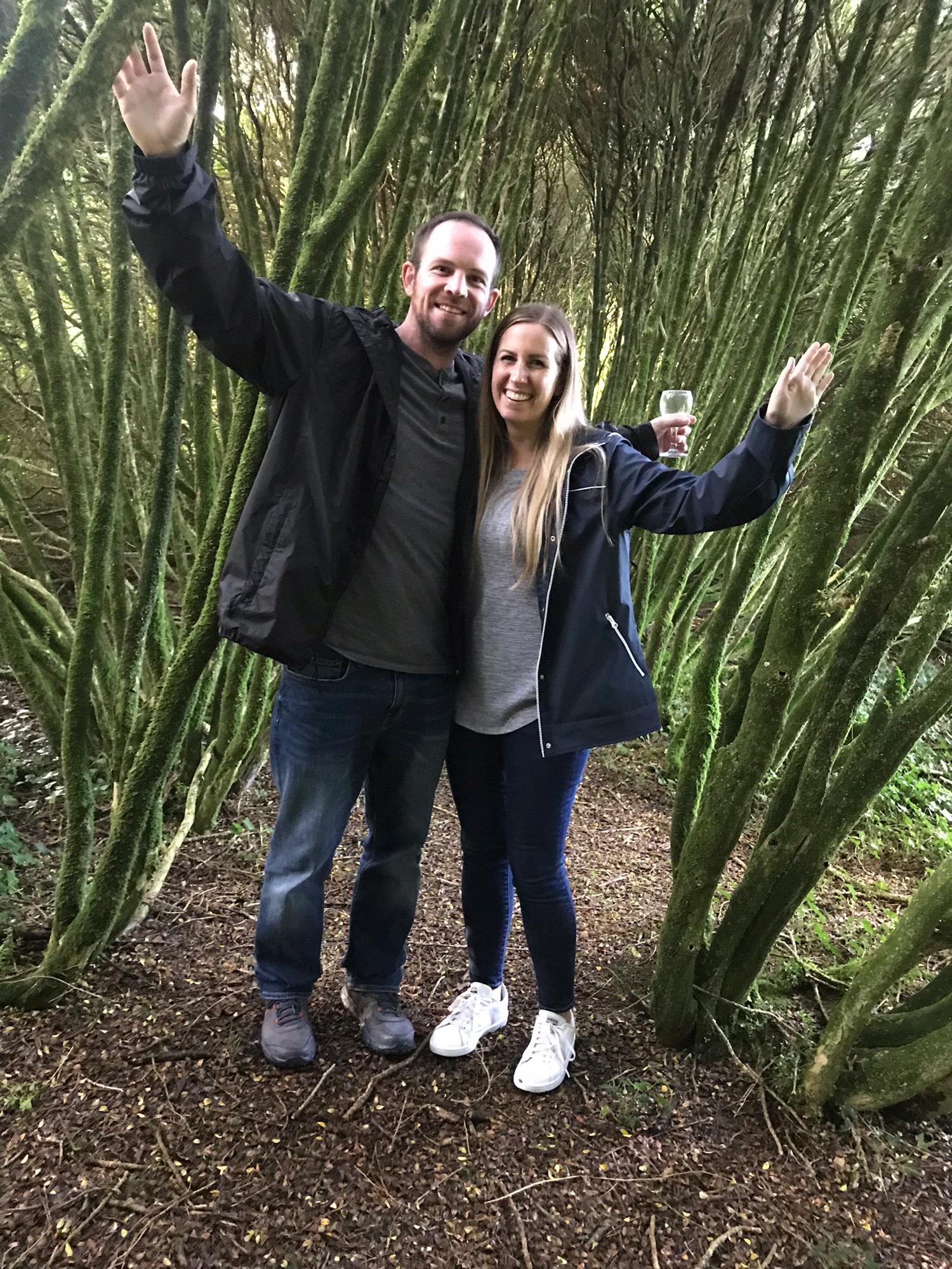 Touring the grounds at a Castle we stayed at in Ireland