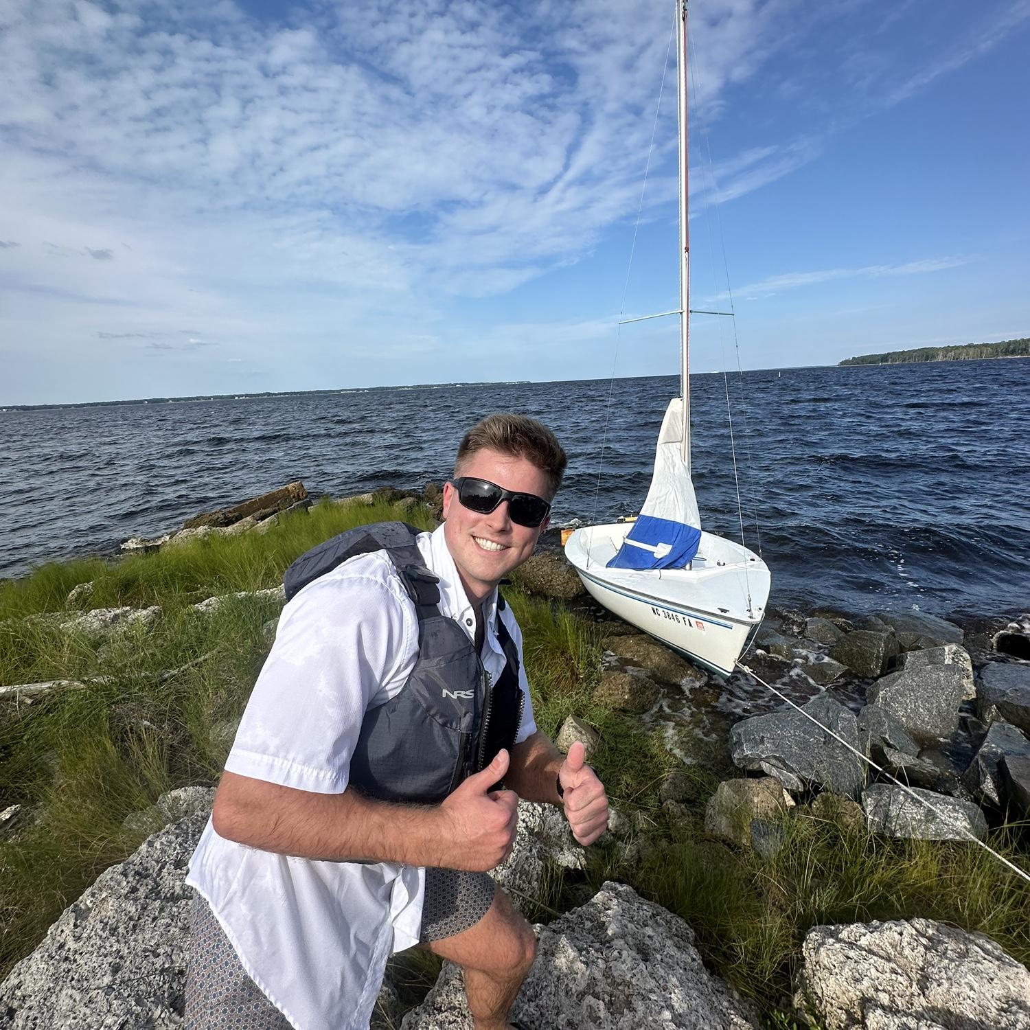 And here’s the boat crash