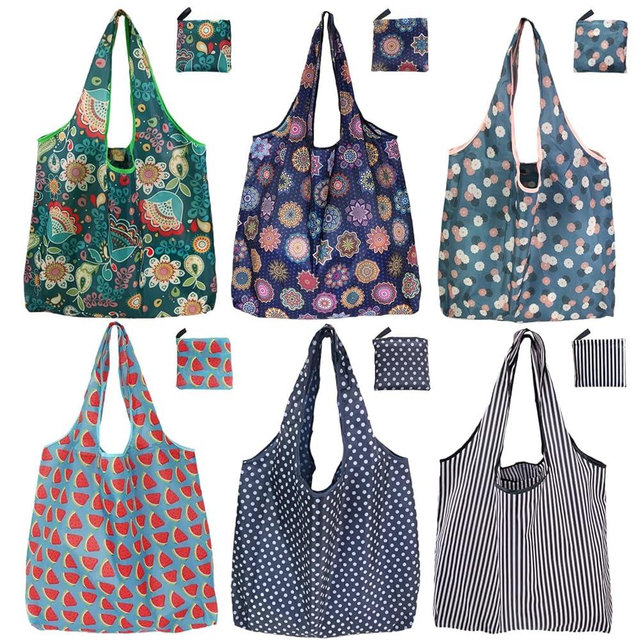 Noilk Reusable Grocery Bags, 6 Pack 50Lbs Foldable Fashion Washable Shopping Bags, Large Boho Tote Bags For Groceries, Bulk Market Cloth Storage Bags, Utility Aesthetic Personalized Gifts For Women