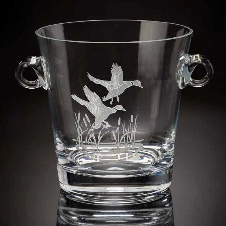 Flying Mallard Ice Bucket by Julie Wear