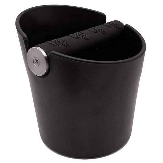 HOMEE Coffee Knock Box, 4.8in Barista Style Espresso Grounds Knock Box with Removable Heavy-Duty Knock Bar and Shock-Absorbent Durable and Non-Slip Base for Espresso Maker Accessories