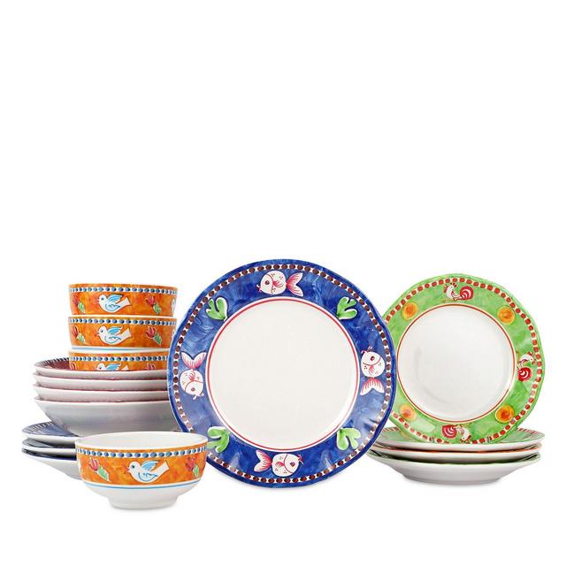 VIETRI Melamine Campagna Assorted 16-Piece Service for Four