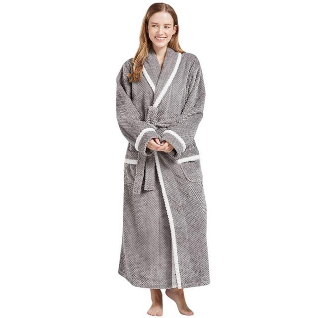 ULEEMARK Robes for Women,Mens and Womens Bathrobe of Flannel Soft kimono Robes for Women