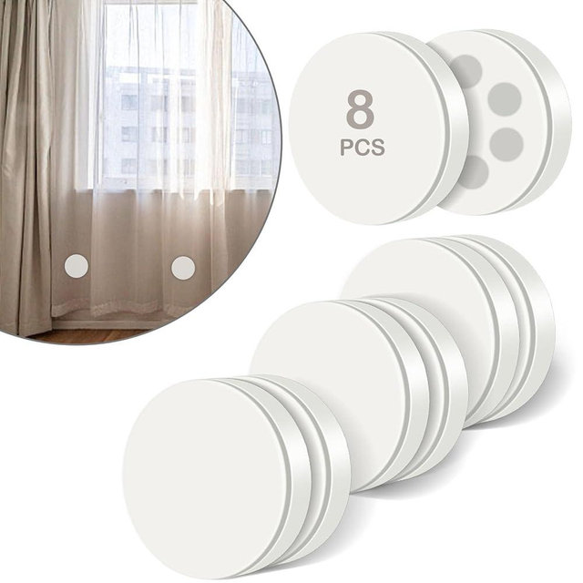 8 Packs Magnetic Shower Curtain Weights,shower curtain weights magnets,Rubber Covered Heavy Duty Weights, Prevent Curtain Liner from Blowing Around, Work for Drapery, Flag, Tablecloth (4 Pairs)