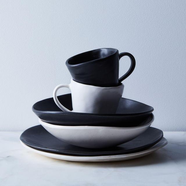 Handmade Wabi Sabi Ceramic Salad Bowl in Black