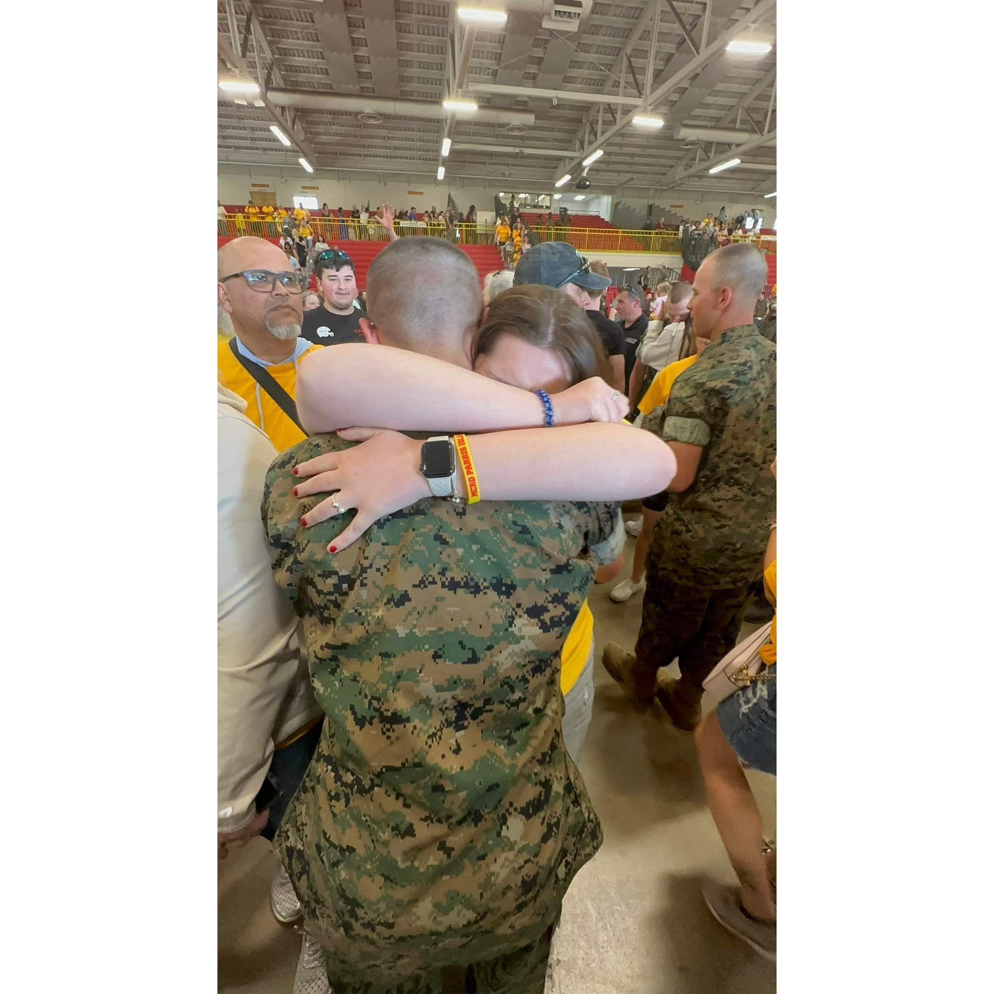 April 2023. Jayden graduates bootcamp❤️ (Audrey again cries like a baby)