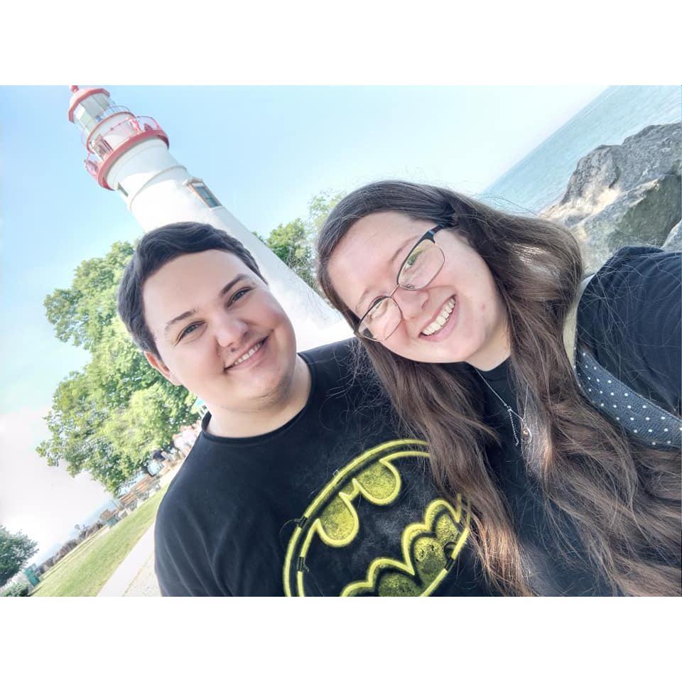 at Marblehead Lighthouse on Lake Erie when Kyler was going to Bowling Green University