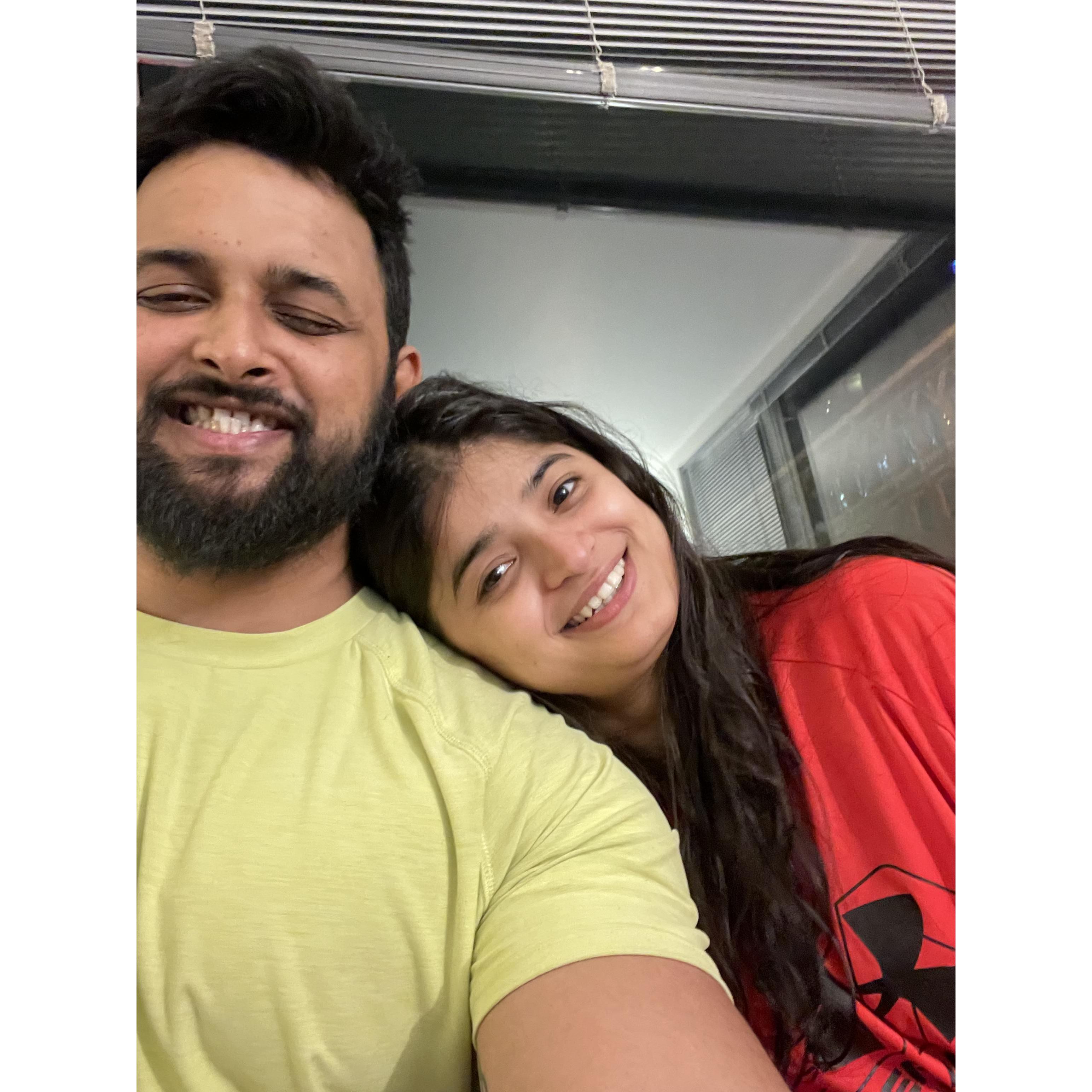 All the travelling, and the time we love the most are times we spend indoors, cooking together. This is what happens when Foodies marry together