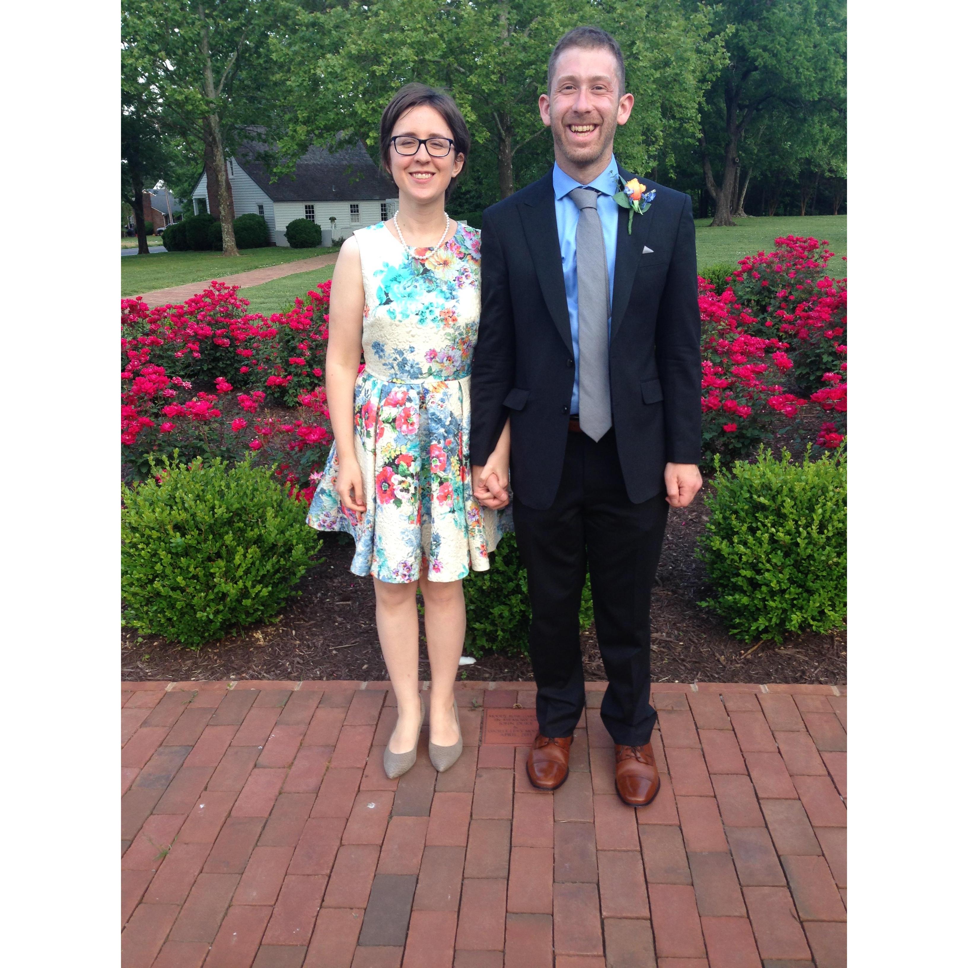 At Daniel's cousin's wedding!