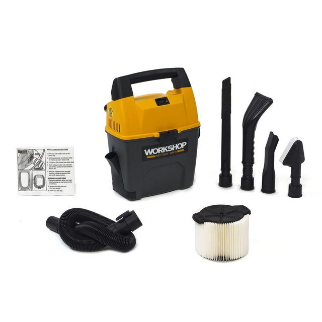 WORKSHOP® 3.5 Peak HP 3-Gallon Wet/Dry Vacuum w/ Car Kit