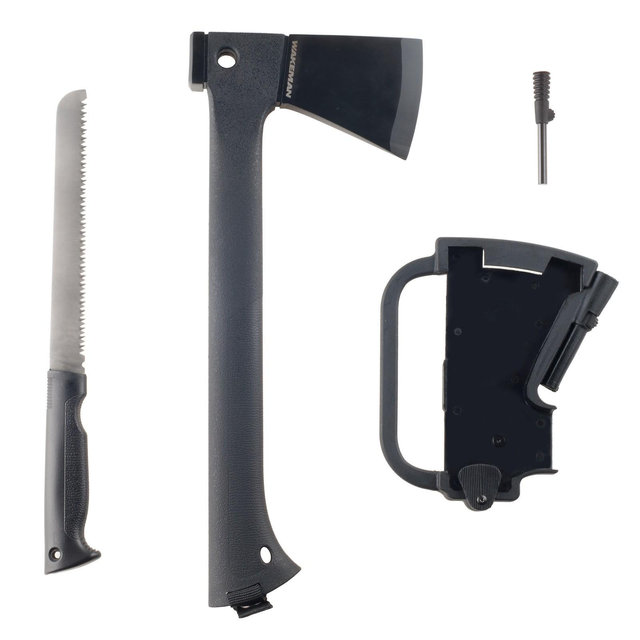 Leisure Sports Camping Hand Ax and Accessories Combo - 4-Piece Set