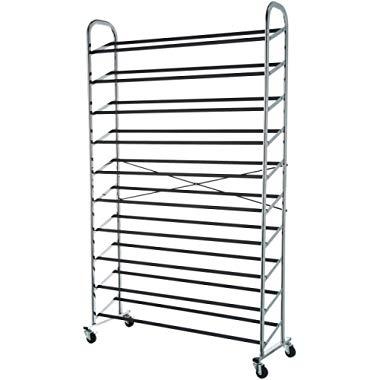 AmazonBasics 50-Pair Shoe Rack Organzier